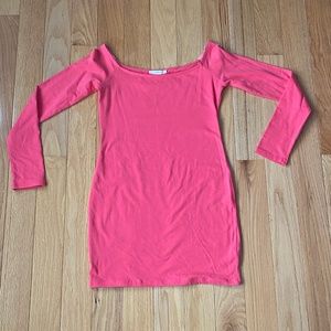 Coral Off the Shoulder BodyCon Forever 21 Size M